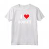 I Love Houses - Cuore - Agente Immobiliare Broker Investitore Maglietta - Leggera e Taglio Classico per Appassionati di Case