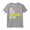 Investigator Funny Gift - HapTiger Maglietta per Uomini e Donne - Ideale per Anniversario, Compleanno, o Natale