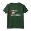 Maglietta divertente da uomo | FBI Ispettore del corpo femminile - T-shirt umoristica per studenti universitari e amanti del sarcasmo