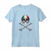 Camicia Teschio Italiano con Croce - Bandiera d'Italia Maglietta - Design Patriottico per gli Orgogliosi Italiani