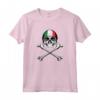 Camicia Teschio Italiano con Croce - Bandiera d'Italia Maglietta - Design Patriottico per gli Orgogliosi Italiani