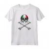 Camicia Teschio Italiano con Croce - Bandiera d'Italia Maglietta - Design Patriottico per gli Orgogliosi Italiani