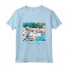 Il bellissimo porto di Portofino in Italia Acquerello Maglietta - Leggera e Taglio Classico - Ideale come Regalo o Ricordo di Viaggio