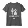 Game Over - HapTiger Maglietta per Addio al Celibato Uomo - Idea Regalo per Sposo e Amici