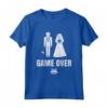 Game Over - HapTiger Maglietta per Addio al Celibato Uomo - Idea Regalo per Sposo e Amici