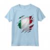 Fieri di Moda Italiana - Italia Strappato Bandiera Italiana Maglietta - Orgoglio Italiano e Cultura Italia