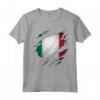 Fieri di Moda Italiana - Italia Strappato Bandiera Italiana Maglietta - Orgoglio Italiano e Cultura Italia
