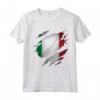 Fieri di Moda Italiana - Italia Strappato Bandiera Italiana Maglietta - Orgoglio Italiano e Cultura Italia