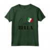 Grafica HapTiger Italia con Bandiera Italiana Maglietta - Ciao Bella - Ideale per Regalo Festa della Mamma, Compleanni, o Pensionamento