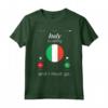 Camicia Italy Is Calling e I Must Go Bandiera Italia Maglietta - Patriottica Italia T-Shirt per Uomo e Donna - Ideale per Viaggi in Italia