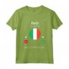 Camicia Italy Is Calling e I Must Go Bandiera Italia Maglietta - Patriottica Italia T-Shirt per Uomo e Donna - Ideale per Viaggi in Italia