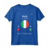 Camicia Italy Is Calling e I Must Go Bandiera Italia Maglietta - Patriottica Italia T-Shirt per Uomo e Donna - Ideale per Viaggi in Italia