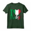 Amo Italia - Maglietta Orgoglio di essere Italiano - Ideale per Compleanno o Radici Italiane