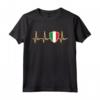 Italia Italy 2024 Heartbeat Proud Italian Flag Maglietta - Cuore dell'Italia - Ideale per Mostrare Amore e Sostegno
