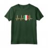 Italia Italy 2024 Heartbeat Proud Italian Flag Maglietta - Cuore dell'Italia - Ideale per Mostrare Amore e Sostegno