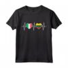 Italia E Lituania Bandiera Lituana - T-shirt Doppia Cittadinanza con Battito Cardiaco - Ideale per il Flag Day o la Giornata della Bandiera