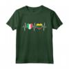 Italia E Lituania Bandiera Lituana - T-shirt Doppia Cittadinanza con Battito Cardiaco - Ideale per il Flag Day o la Giornata della Bandiera
