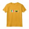Italia E Lituania Bandiera Lituana - T-shirt Doppia Cittadinanza con Battito Cardiaco - Ideale per il Flag Day o la Giornata della Bandiera