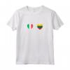 Italia E Lituania Bandiera Lituana - T-shirt Doppia Cittadinanza con Battito Cardiaco - Ideale per il Flag Day o la Giornata della Bandiera