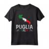 Puglia Italia - Puglia Souvenir Puglia Silhouette Maglietta - Orgoglioso della Puglia - Ideale per Festa della Repubblica o Calcio Puglia