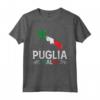 Puglia Italia - Puglia Souvenir Puglia Silhouette Maglietta - Orgoglioso della Puglia - Ideale per Festa della Repubblica o Calcio Puglia