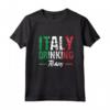 Italia Drinking Team - Maglietta Italiano Beerlogist Whisky Amante - Per Bevitori Italiani e Amanti della Cultura Italiana
