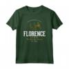 Firenze Italia Vintage con Stile Retrò Maglietta - Leggera e Classica per Veri Appassionati di Viaggi