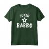 Super Babbo Italiano - Maglietta Regalo per Compleanno Papà - Taglio Classico e Leggera