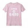 Super Babbo Italiano - Maglietta Regalo per Compleanno Papà - Taglio Classico e Leggera