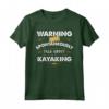 Kayak T Shirt Avviso Spontaneamente Parla - Maglietta per Kayaker Appassionati di Canottaggio e Canoa - Regalo Unico per Uomini e Donne