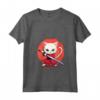Donna Khao Manee - Gatto Giapponese Samurai Kawaii, Gatto Ninja Maglietta con Collo a V - Stile Unico e Moda Eccentrica