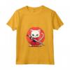Donna Khao Manee - Gatto Giapponese Samurai Kawaii, Gatto Ninja Maglietta con Collo a V - Stile Unico e Moda Eccentrica