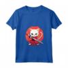 Donna Khao Manee - Gatto Giapponese Samurai Kawaii, Gatto Ninja Maglietta con Collo a V - Stile Unico e Moda Eccentrica