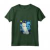 Khao Manee - Dipinto con Gatto Stellato, Maglietta Mamma e Papà - Regalo per Amanti dei Gatti - Ideale per Natale o Compleanno