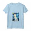 Khao Manee - Dipinto con Gatto Stellato, Maglietta Mamma e Papà - Regalo per Amanti dei Gatti - Ideale per Natale o Compleanno