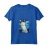 Khao Manee - Dipinto con Gatto Stellato, Maglietta Mamma e Papà - Regalo per Amanti dei Gatti - Ideale per Natale o Compleanno