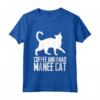 Gatto Khao Manee - Khao Manee - Gattino Khao Manee Maglietta - Coffee and Khao Manee Cat Quote - Fun Khao Manee Cat Gift for Birthdays