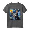 Khao Manee - Gatto Starry Night - Maglietta per Amanti Gatto Khao Manee - Ideale per Proprietari e Amanti di Gatti