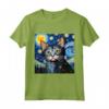 Khao Manee - Gatto Starry Night - Maglietta per Amanti Gatto Khao Manee - Ideale per Proprietari e Amanti di Gatti