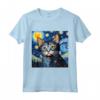 Khao Manee - Gatto Starry Night - Maglietta per Amanti Gatto Khao Manee - Ideale per Proprietari e Amanti di Gatti