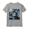 Khao Manee - Gatto Starry Night - Maglietta per Amanti Gatto Khao Manee - Ideale per Proprietari e Amanti di Gatti