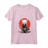 Donna Samurai Gatto Giapponese Kawaii Ninja Khao Manee Cat Maglietta con Collo a V - Moda Ninja Kawaii per Appassionati di Cultura Giapponese