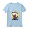 Donna Samurai Khao Manee Gatto Giapponese Kawaii Ninja Cat Maglietta con Collo a V - Design Vivido e Intricato - Ideale per Appassionati di Gatti e Cultura Giapponese