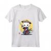 Donna Samurai Khao Manee Gatto Giapponese Kawaii Ninja Cat Maglietta con Collo a V - Design Vivido e Intricato - Ideale per Appassionati di Gatti e Cultura Giapponese
