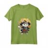 Donna Gatto Giapponese Ninja Kawaii Samurai Khao Manee Cat - Maglietta con Collo a V per Appassionati di Gatti e Cultura Giapponese