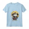Donna Gatto Giapponese Ninja Kawaii Samurai Khao Manee Cat - Maglietta con Collo a V per Appassionati di Gatti e Cultura Giapponese