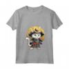 Donna Gatto Giapponese Ninja Kawaii Samurai Khao Manee Cat - Maglietta con Collo a V per Appassionati di Gatti e Cultura Giapponese