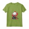 Donna Khao Manee - Gatto Samurai Kawaii - Maglietta con Collo a V per Appassionati di Gatti e Ninja
