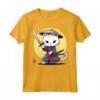 Samurai Khao Manee Gatto giapponese Kawaii Ninja Cat Maglietta - Design unico per gli amanti dei gatti e della cultura giapponese