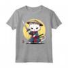 Samurai Khao Manee Gatto giapponese Kawaii Ninja Cat Maglietta - Design unico per gli amanti dei gatti e della cultura giapponese